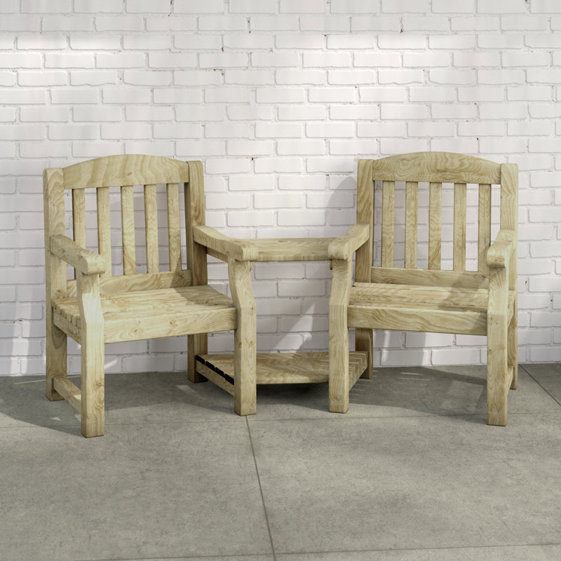 Sol 72 Outdoor Gosnold Wooden Love Seat & Reviews Wayfair.co.uk